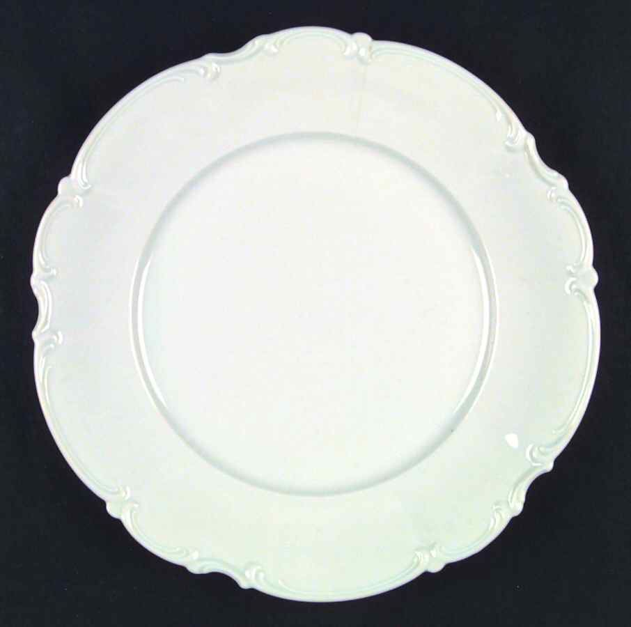 Sylvia (All White, No Trim) Large Dinner Plate by Hutschenreuther-1