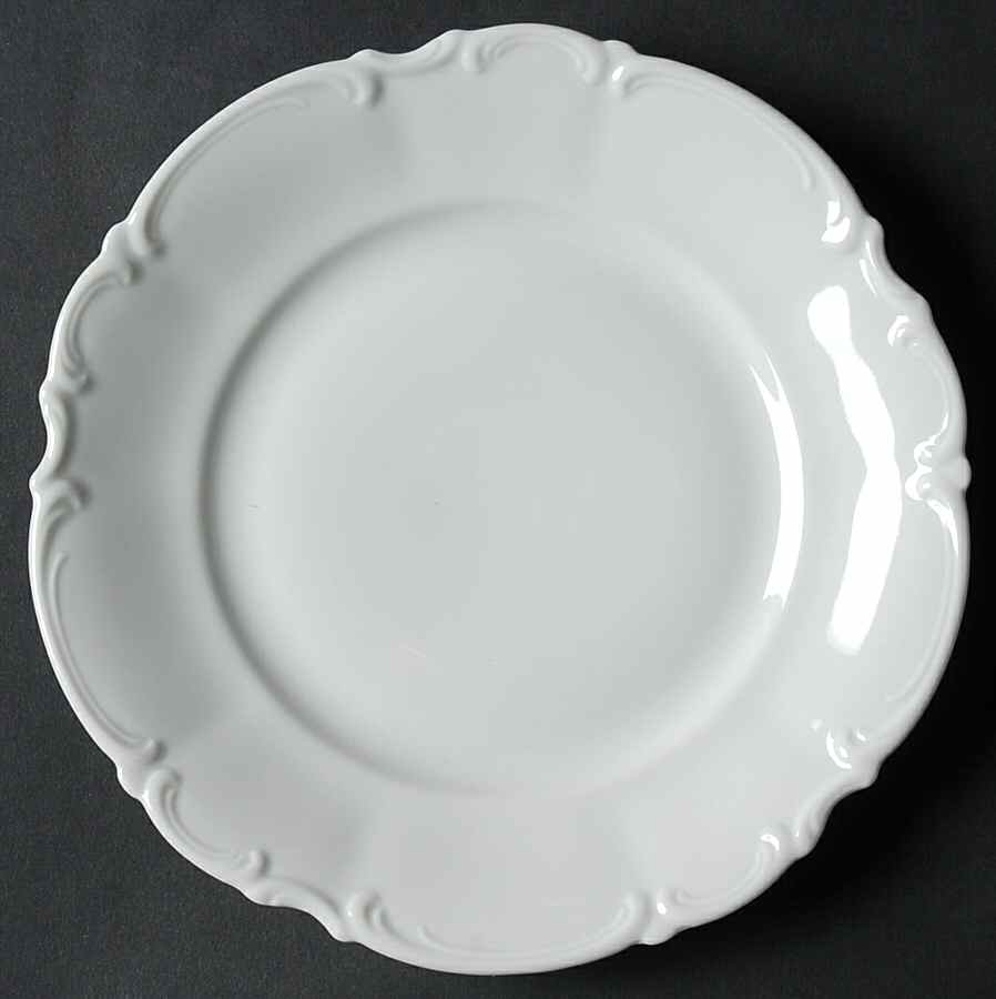 Sylvia (All White, No Trim) Bread & Butter Plate by Hutschenreuther-1