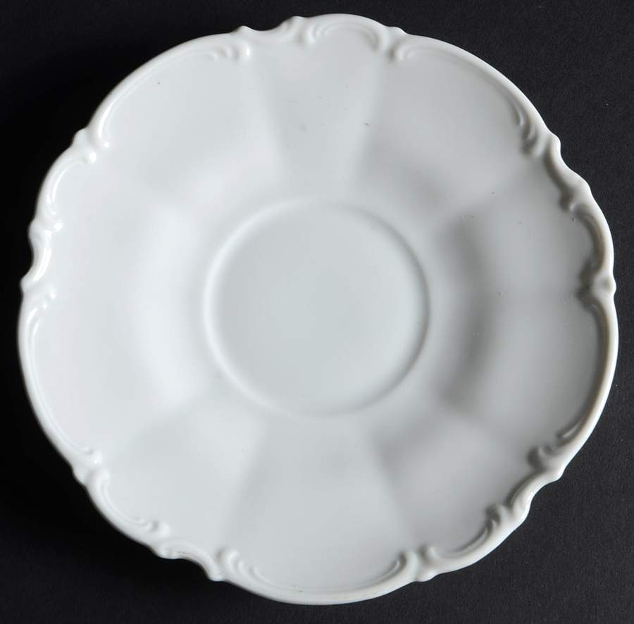 Sylvia (All White, No Trim) Saucer by Hutschenreuther-1