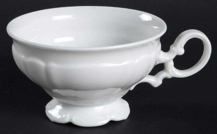 Sylvia (All White, No Trim) Footed Cup by Hutschenreuther-1