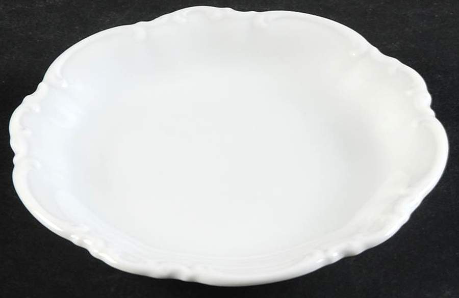 Sylvia (All White, No Trim) Coaster by Hutschenreuther-1