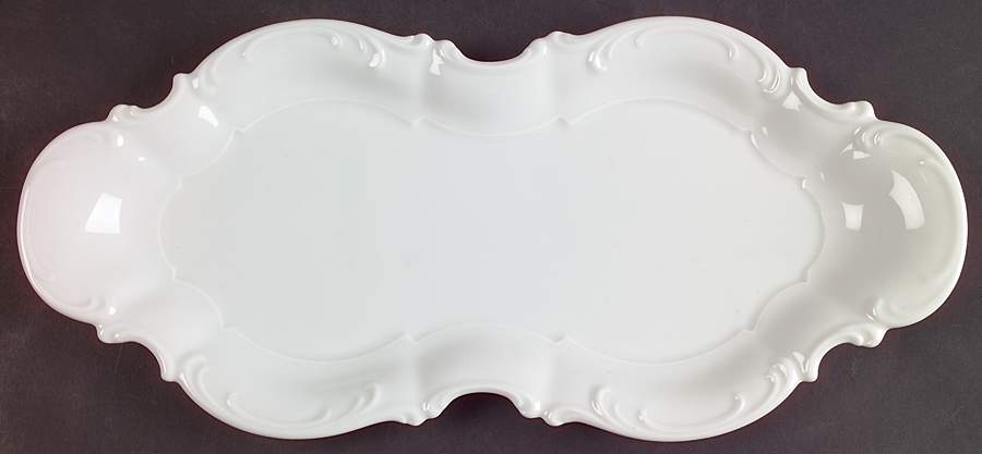 Sylvia (All White, No Trim) Tray for Creamer & Sugar with Lid by Hutschenreuther-1