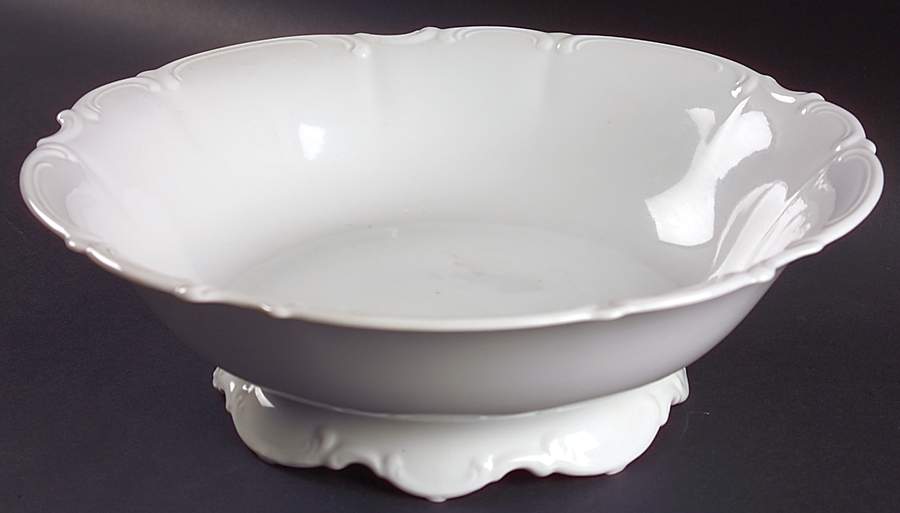 Sylvia (All White, No Trim) 11" Round Vegetable Bowl by Hutschenreuther-1