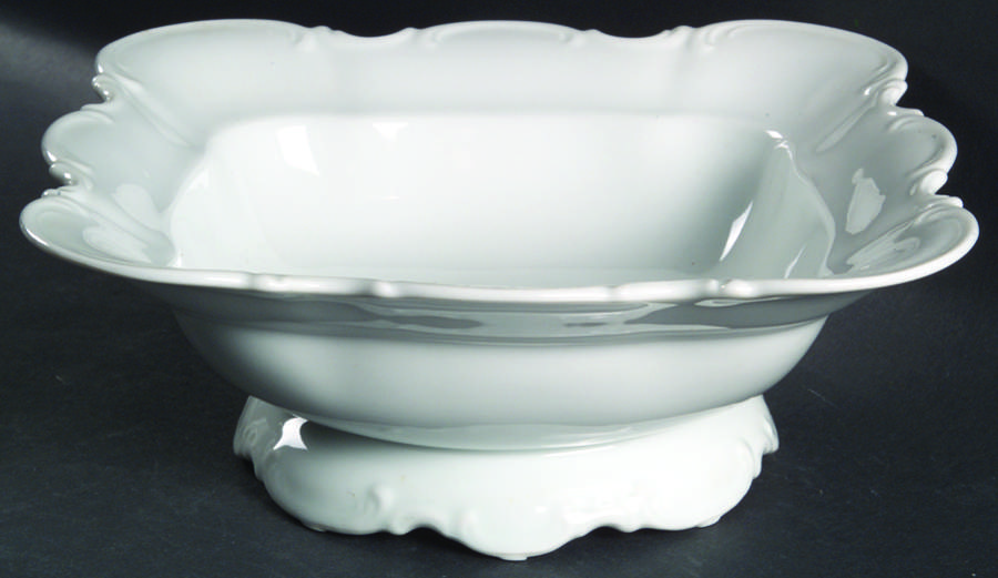 Sylvia (All White, No Trim) 8" Square Vegetable Bowl by Hutschenreuther-1
