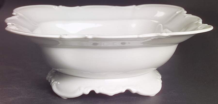 Sylvia (All White, No Trim) 10" Square Vegetable Bowl by Hutschenreuther-1