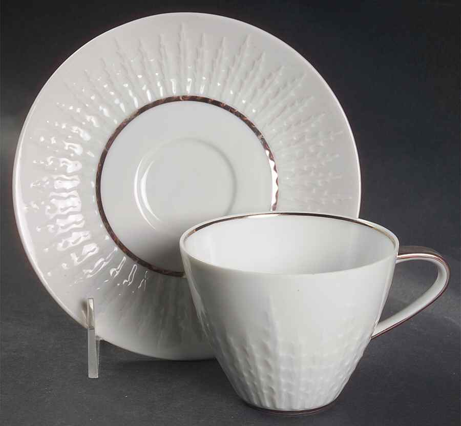 Tiara Flat Cup & Saucer Set by Hutschenreuther-1