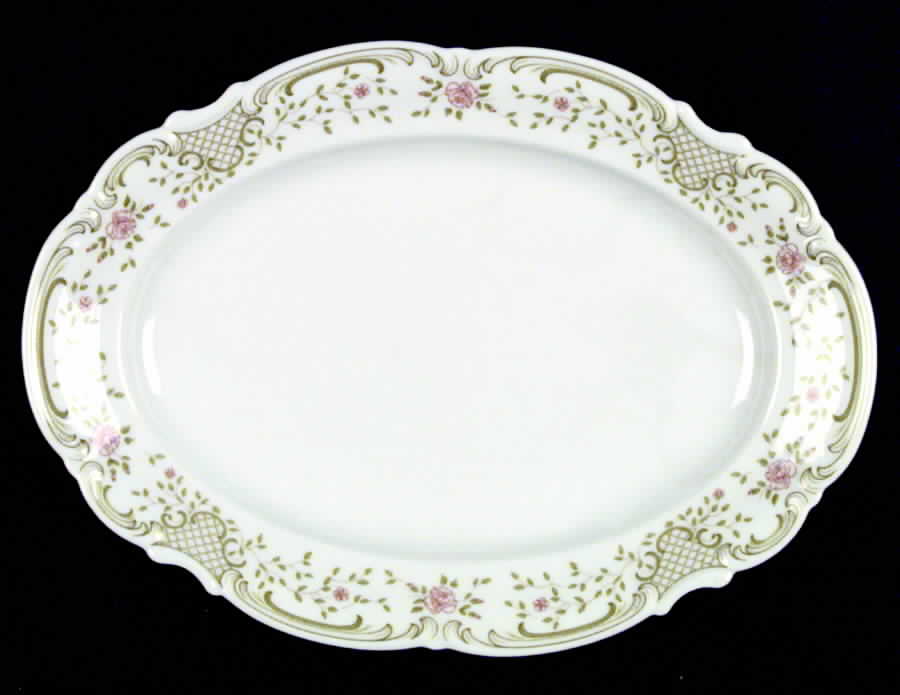 Tuileries 11" Oval Serving Platter by Hutschenreuther-1