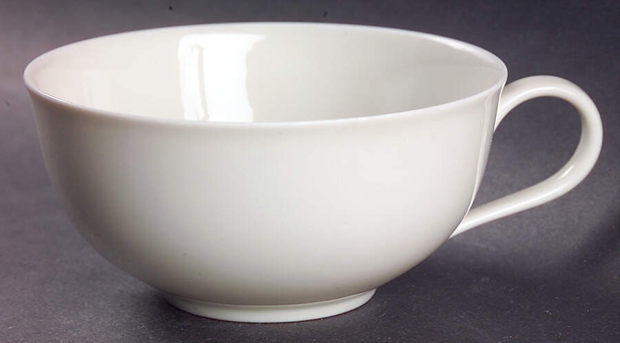 Turvel White Flat Cup by Hutschenreuther-1