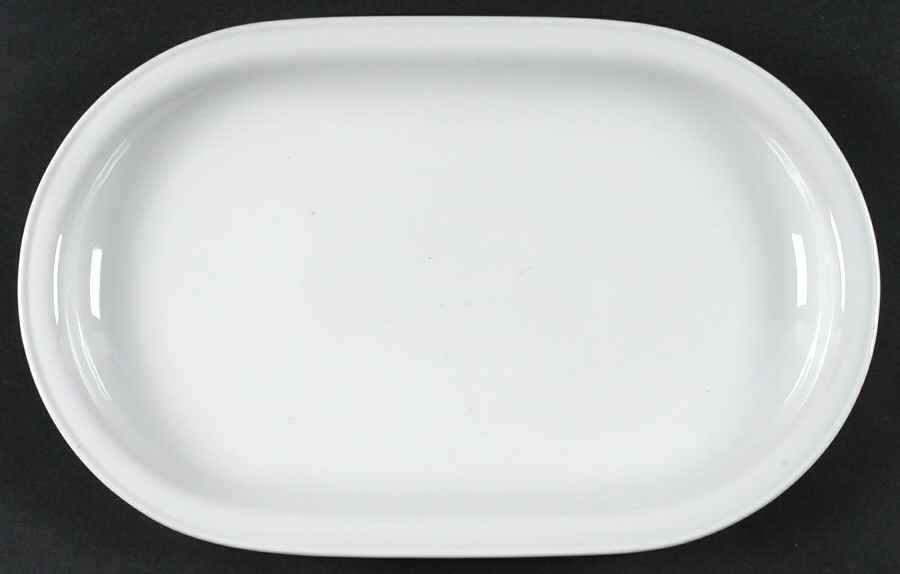 Turvel White 12" Oval Serving Platter by Hutschenreuther-1
