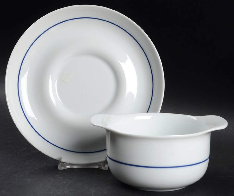 Venezia Flat Cream Soup Bowl & Saucer Set by Hutschenreuther-1