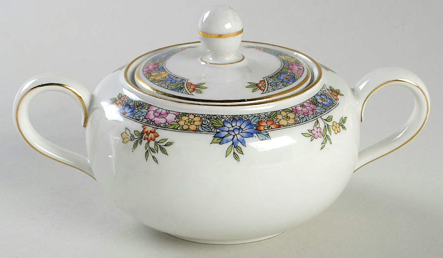 Vernon Sugar Bowl & Lid by Hutschenreuther-1