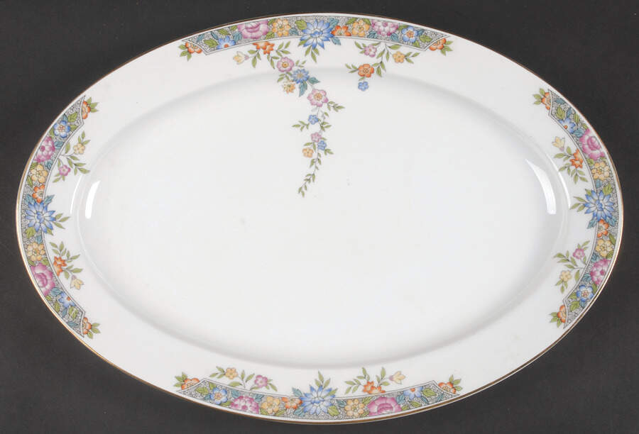 Vernon 14" Oval Serving Platter by Hutschenreuther-1