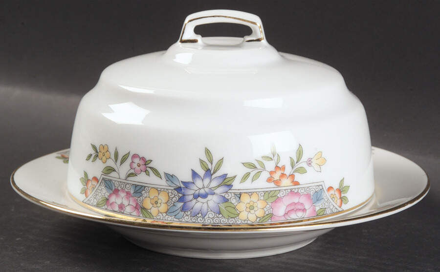 Vernon Round Covered Butter by Hutschenreuther-1