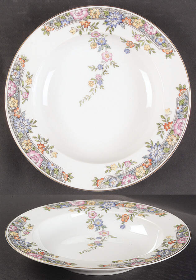 Vernon Rim Soup Bowl by Hutschenreuther-1
