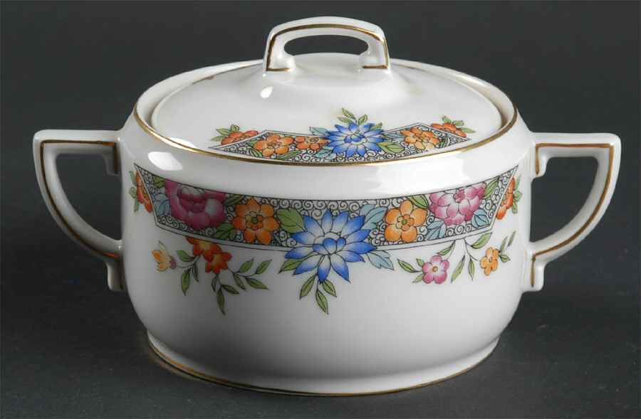 Vernon Sugar Bowl & Lid by Hutschenreuther-1