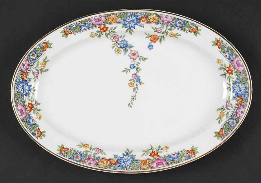 Vernon 12" Oval Serving Platter by Hutschenreuther-1