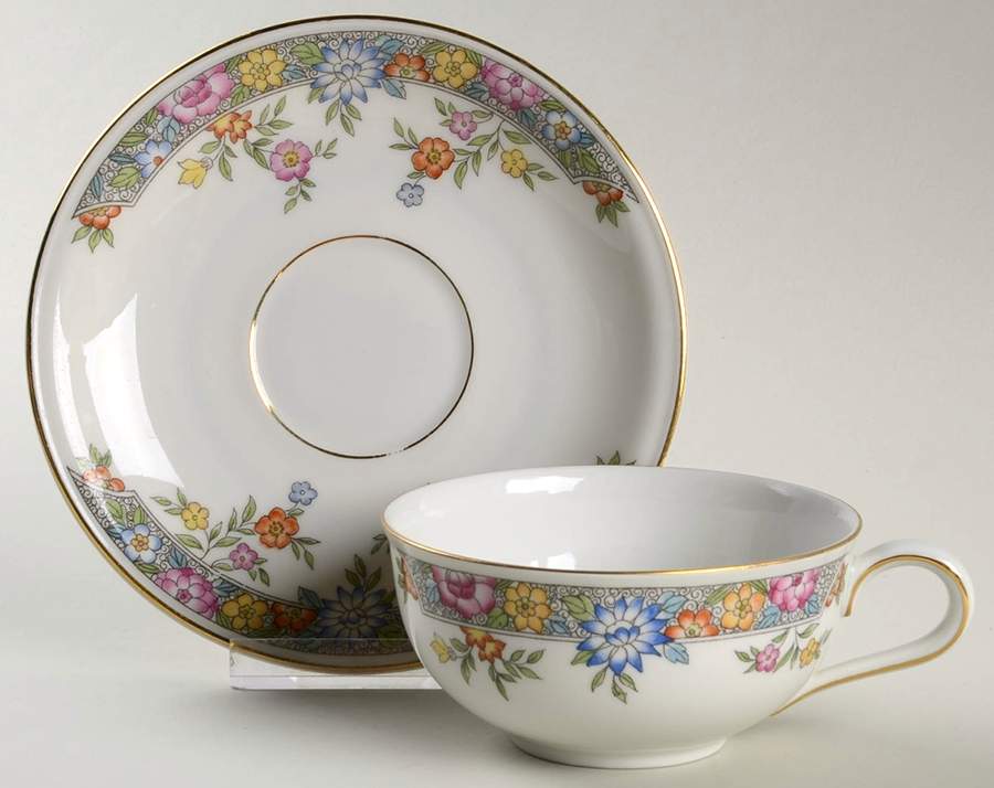 Vernon Flat Cup & Saucer Set by Hutschenreuther-1