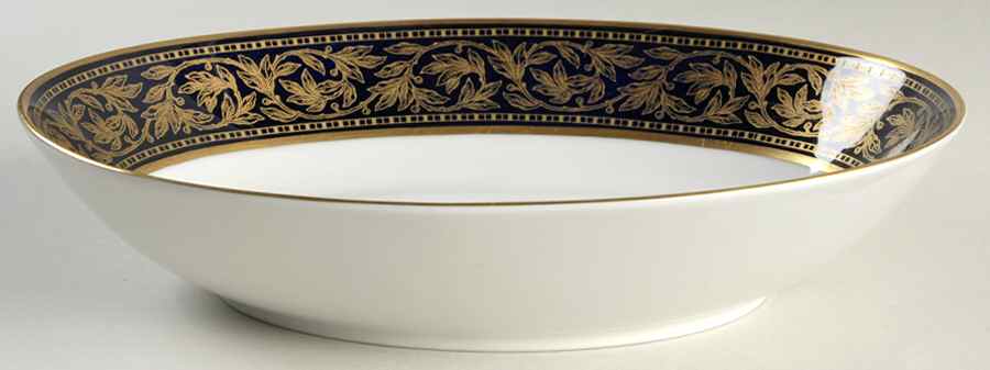 Warwick Cobalt 10" Oval Vegetable Bowl by Hutschenreuther-1