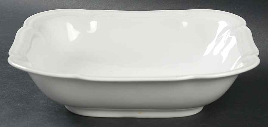 Weimar White 8" Square Vegetable Bowl by Hutschenreuther-1
