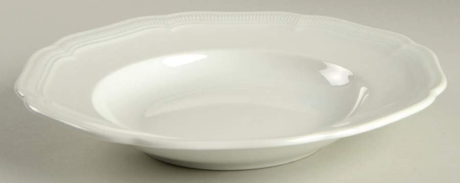 Weimar White Large Rim Soup Bowl by Hutschenreuther-1