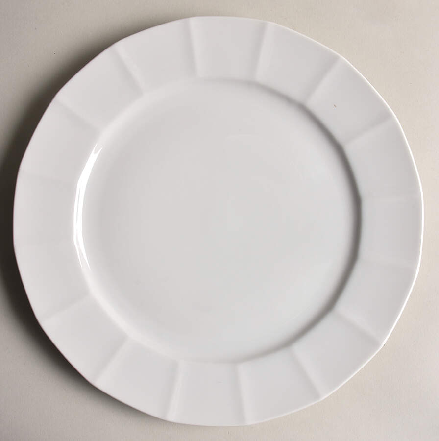 White Diamant Dinner Plate by Hutschenreuther-1