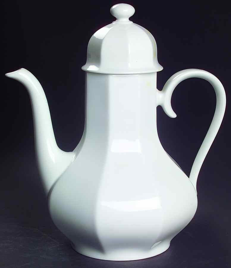 White Diamant Coffee Pot & Lid by Hutschenreuther-1
