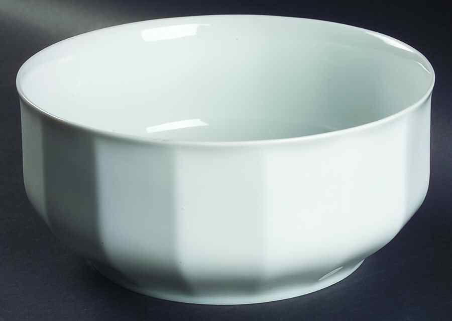 White Diamant 8" Salad Serving Bowl by Hutschenreuther-1