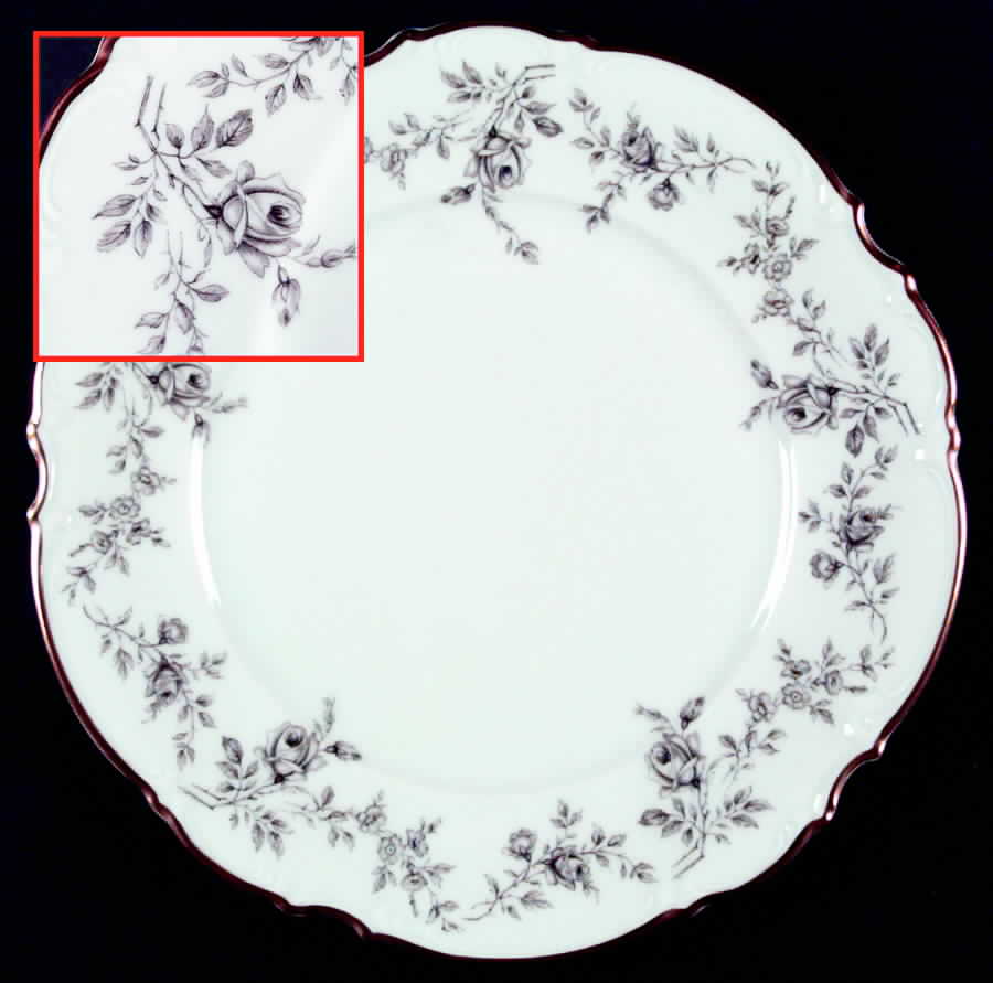 Woodrose Dinner Plate by Hutschenreuther-1