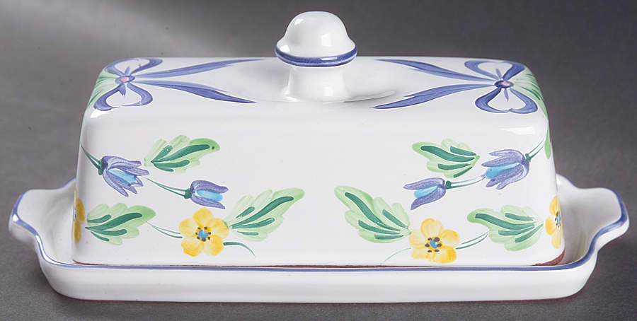 Bow 1/4 Lb Covered Butter by Herend Village-1
