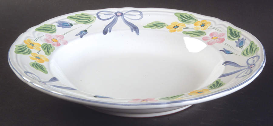 Bow Large Rim Soup Bowl by Herend Village-1