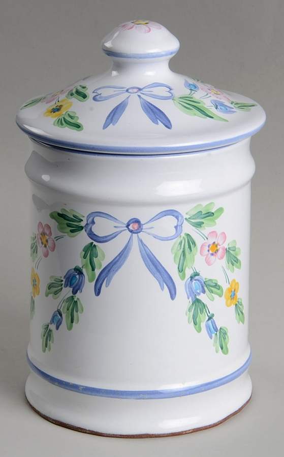 Bow Medium Canister & Lid by Herend Village-1