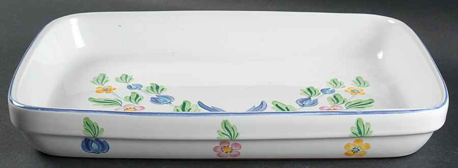 Bow 13'' Rectangular Baker by Herend Village-1