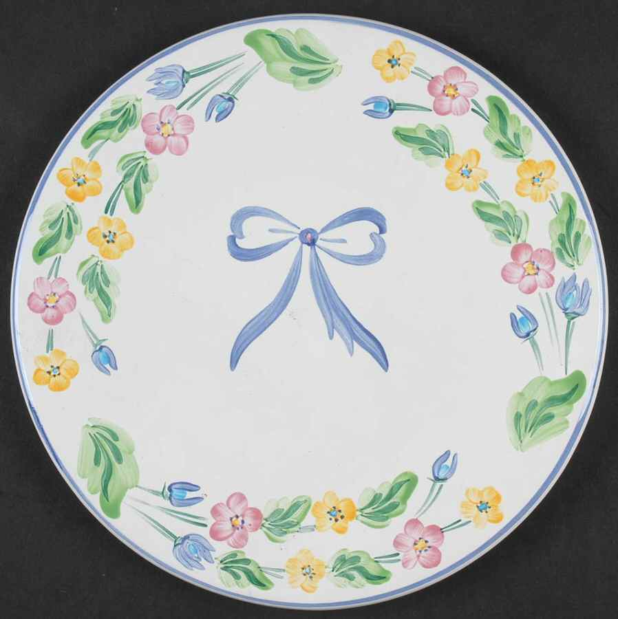 Bow 8" Round Trivet by Herend Village-1