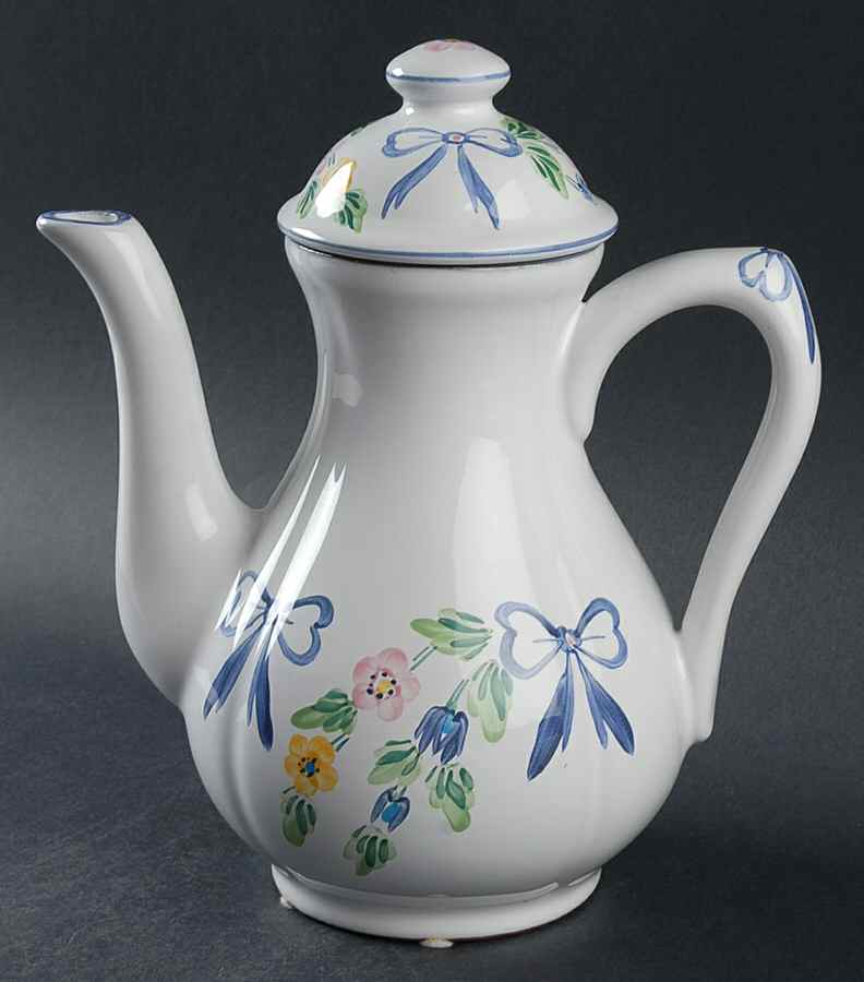 Bow Coffee Pot & Lid by Herend Village-1