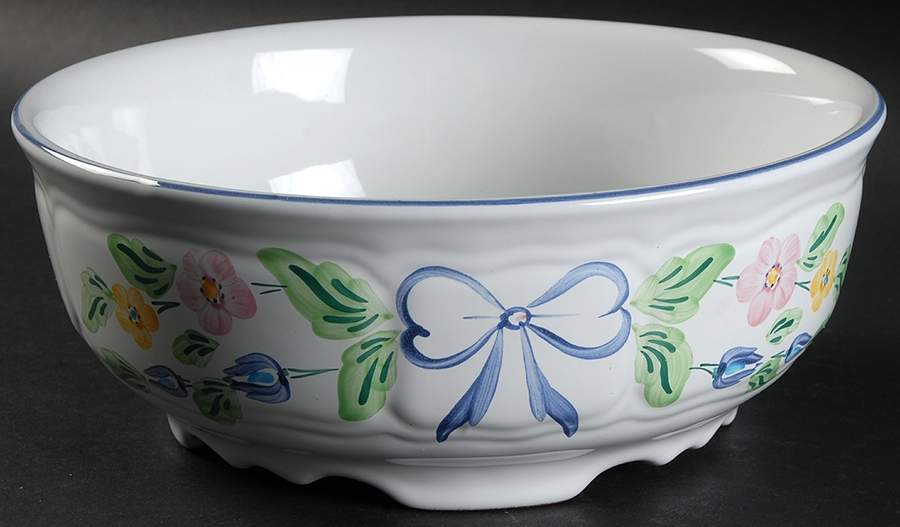 Bow 8" Round Vegetable Bowl by Herend Village-1