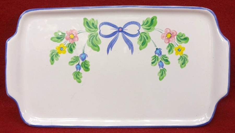 Bow 9" Rectangular Tray by Herend Village-1