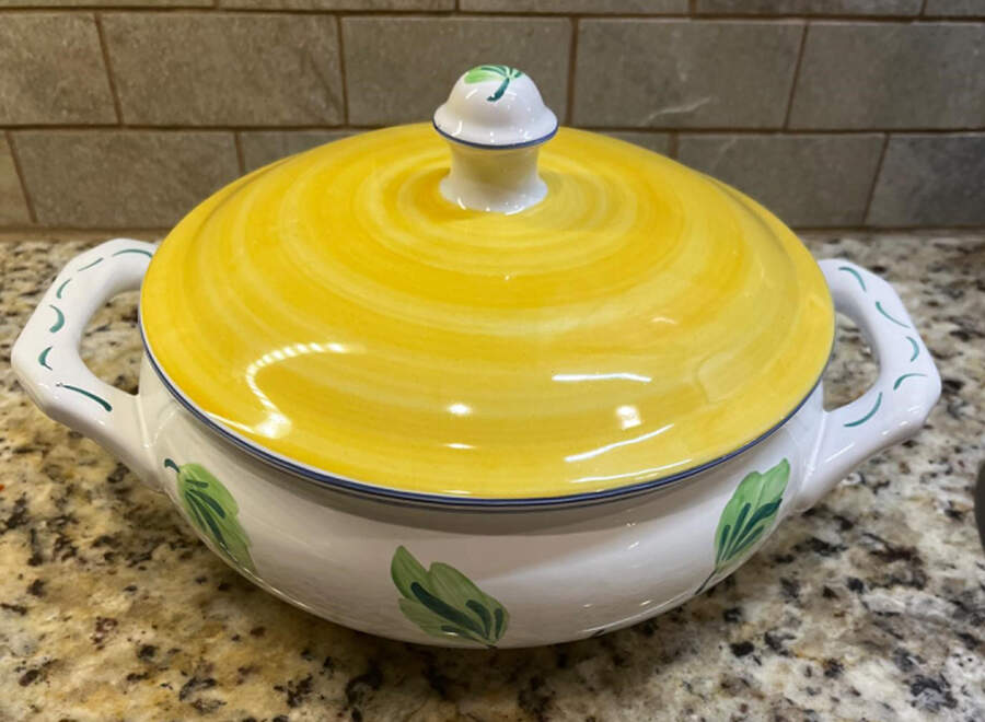 Crispin Round Covered Vegetable by Herend Village-1