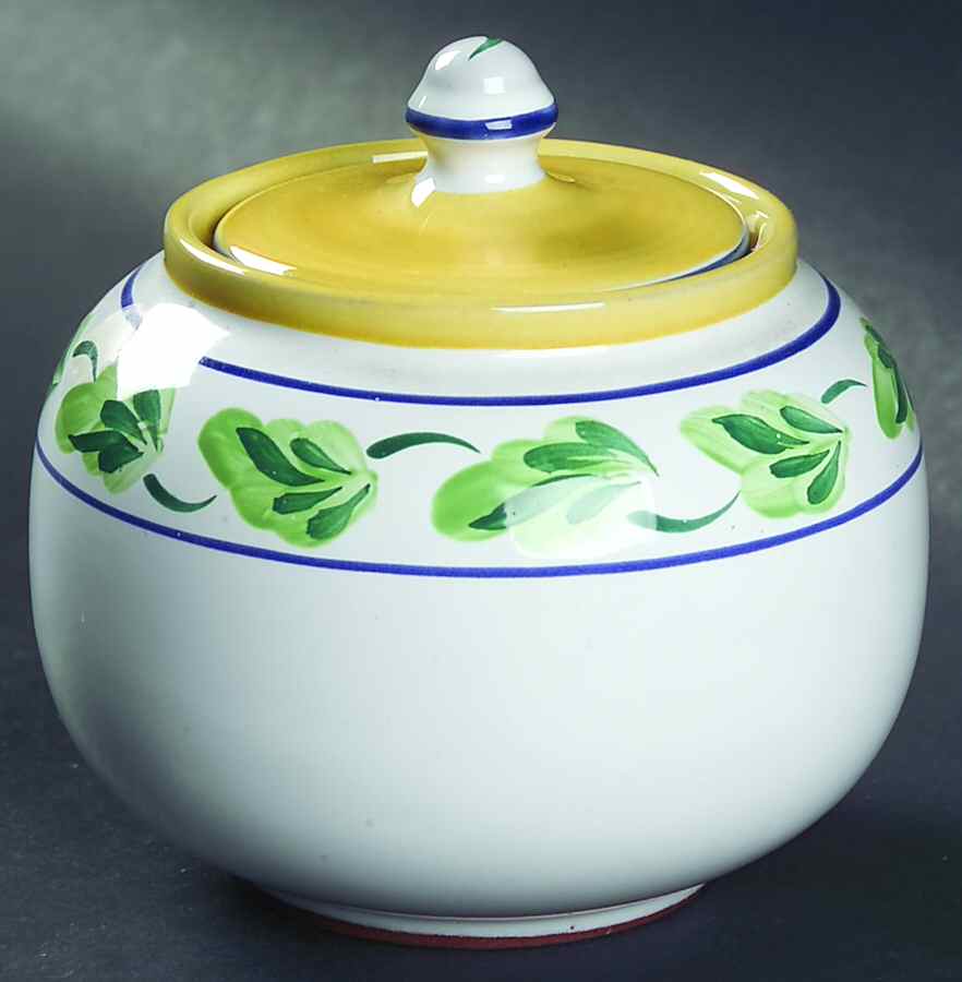 Crispin Sugar Bowl & Lid by Herend Village-1