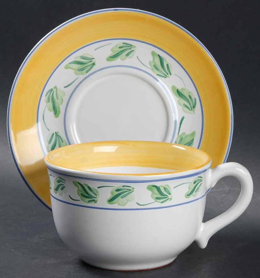 Crispin Oversized Cup & Saucer Set by Herend Village-1
