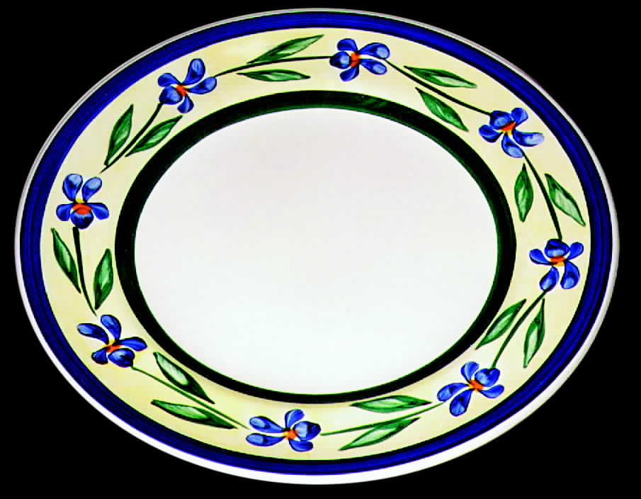 English Garden Dinner Plate by Herend Village-1