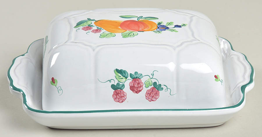 Fancy Fruits Half Pound Covered Butter by Herend Village-1