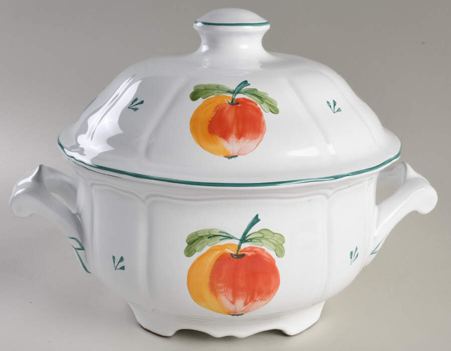Fancy Fruits Tureen & Lid by Herend Village-1