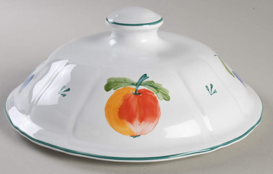 Fancy Fruits Lid for Tureen by Herend Village-1