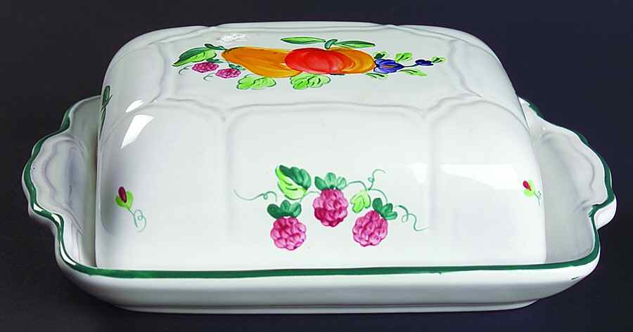 Fancy Fruits 1/4 Lb Covered Butter by Herend Village-1