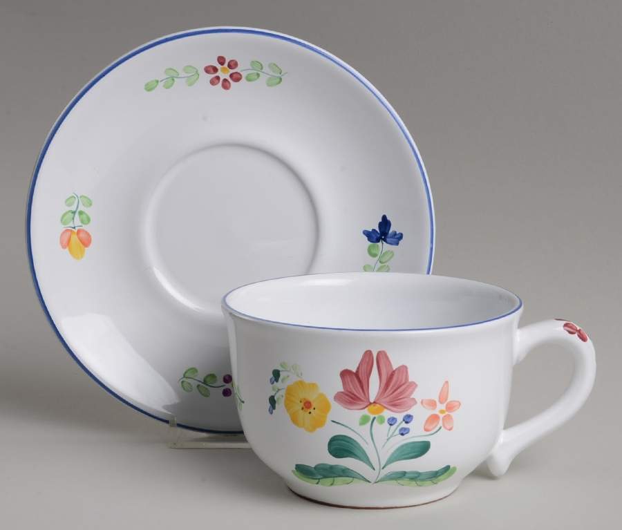 Herend Bouquet Breakfast Cup & Saucer Set by Herend Village-1