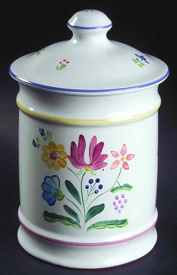 Herend Bouquet Large Canister & Lid by Herend Village-1