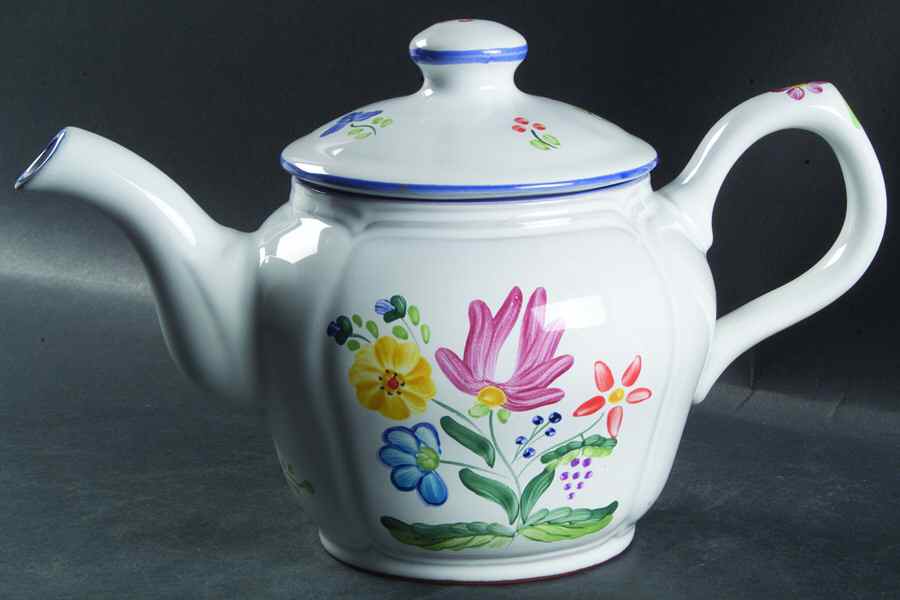 Herend Bouquet Teapot & Lid by Herend Village-1