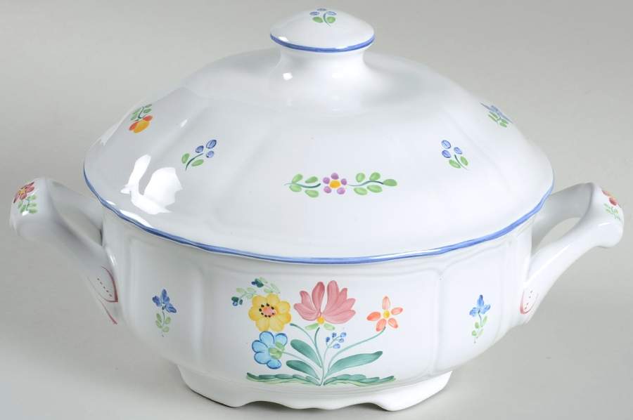 Herend Bouquet Round Covered Vegetable by Herend Village-1