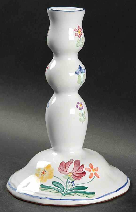 Herend Bouquet Single Light Candlestick by Herend Village-1