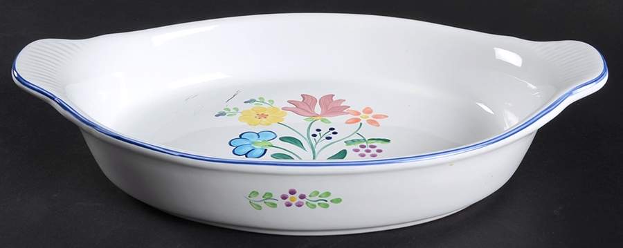Herend Bouquet 13" Augratin by Herend Village-1